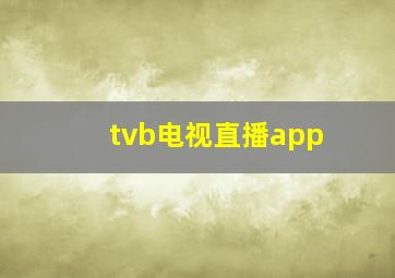 tvb电视直播app