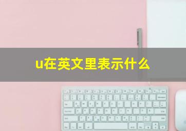 u在英文里表示什么