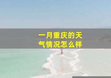 一月重庆的天气情况怎么样