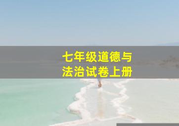 七年级道德与法治试卷上册