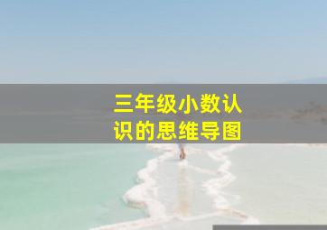 三年级小数认识的思维导图