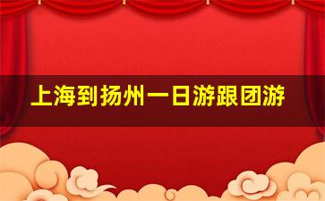 上海到扬州一日游跟团游