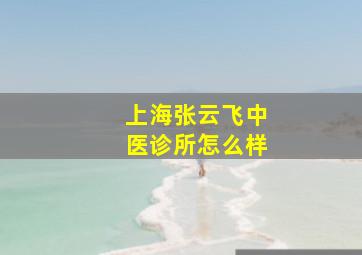 上海张云飞中医诊所怎么样