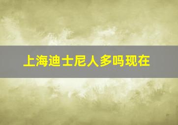 上海迪士尼人多吗现在