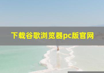 下载谷歌浏览器pc版官网