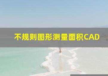 不规则图形测量面积CAD