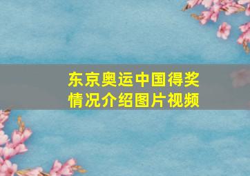 东京奥运中国得奖情况介绍图片视频