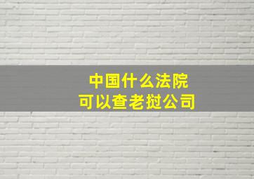 中国什么法院可以查老挝公司