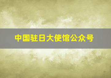 中国驻日大使馆公众号