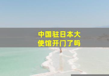 中国驻日本大使馆开门了吗