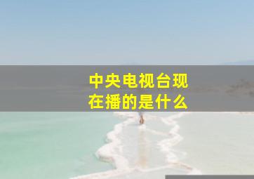 中央电视台现在播的是什么