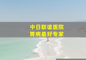 中日联谊医院胃病最好专家