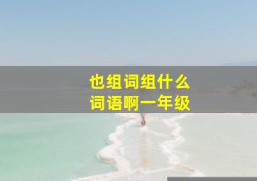 也组词组什么词语啊一年级