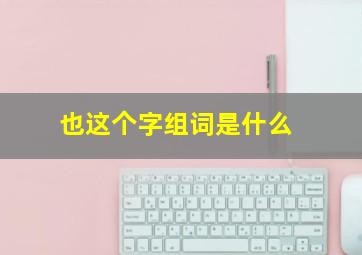 也这个字组词是什么