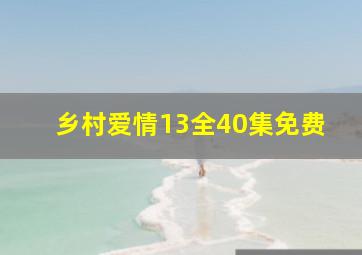 乡村爱情13全40集免费