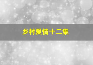 乡村爱情十二集