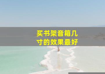 买书架音箱几寸的效果最好