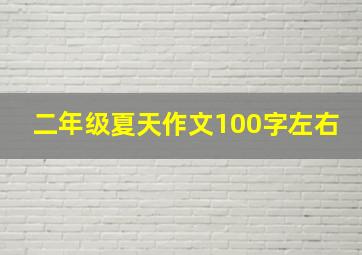 二年级夏天作文100字左右