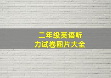 二年级英语听力试卷图片大全