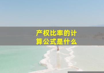 产权比率的计算公式是什么