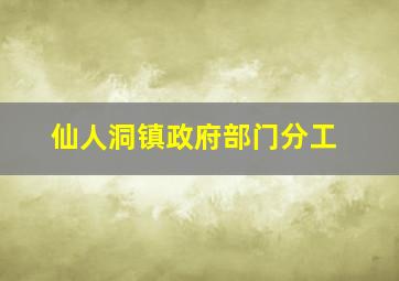 仙人洞镇政府部门分工