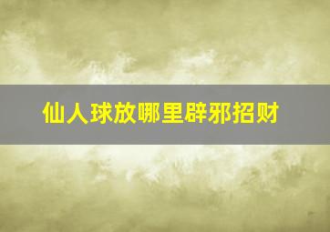 仙人球放哪里辟邪招财