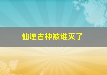 仙逆古神被谁灭了