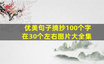 优美句子摘抄100个字在30个左右图片大全集