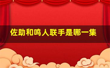 佐助和鸣人联手是哪一集