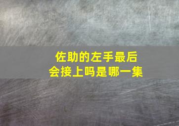 佐助的左手最后会接上吗是哪一集