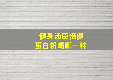 健身汤臣倍健蛋白粉喝哪一种