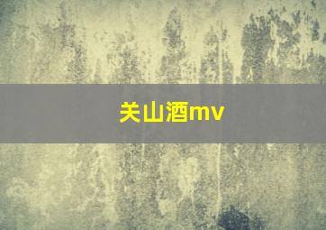 关山酒mv