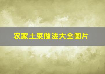 农家土菜做法大全图片