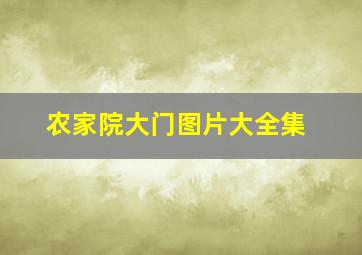 农家院大门图片大全集