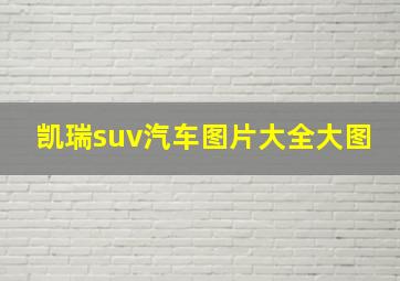 凯瑞suv汽车图片大全大图