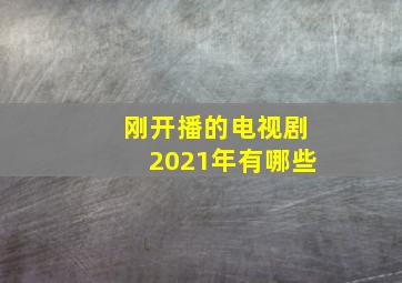 刚开播的电视剧2021年有哪些