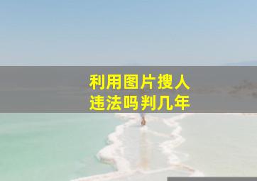 利用图片搜人违法吗判几年