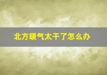 北方暖气太干了怎么办