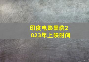 印度电影黑豹2023年上映时间