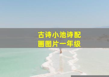 古诗小池诗配画图片一年级