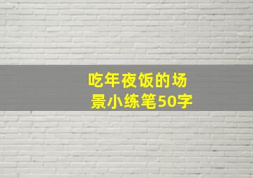 吃年夜饭的场景小练笔50字