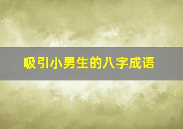 吸引小男生的八字成语