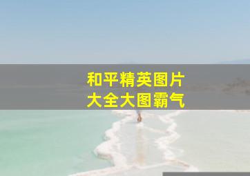 和平精英图片大全大图霸气