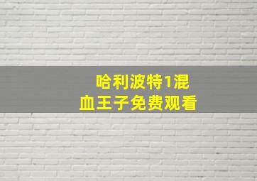 哈利波特1混血王子免费观看