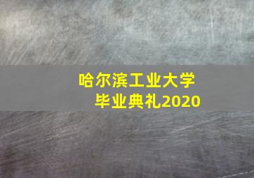 哈尔滨工业大学毕业典礼2020