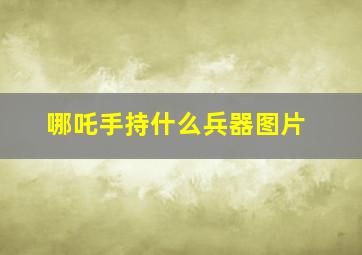 哪吒手持什么兵器图片