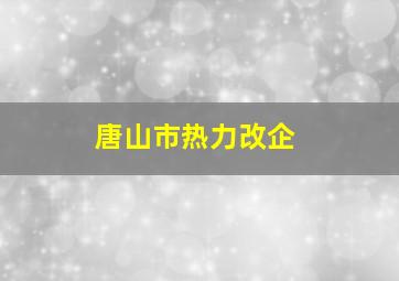 唐山市热力改企