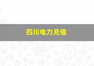 四川电力充值