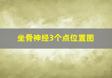 坐骨神经3个点位置图