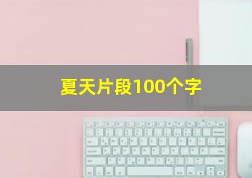 夏天片段100个字